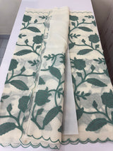 Moonga checks saree with Applique work  MSK765