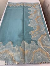 Soft Turkish Organza saree MSOS103 (4) PastelBlue