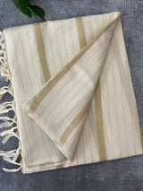 Borderless Kerala mul cotton saree