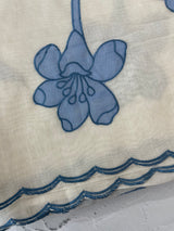 Mul chanderi applique work saree MSH170