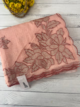 NetKota Applique work saree  MS6798- Peach
