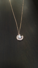 Elara 92.5 Rosegold Necklace EL214