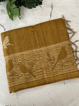 Printed Blended tussar saree - MS8635