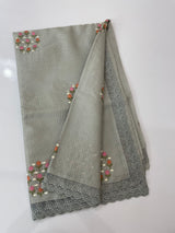 Silky kota embroidery saree MSK4359