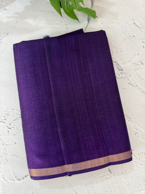 Tussar mix Semi silk saree with small zari borders MSS8924