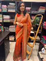 Semi banarasi Khaddi Georgette saree - MS1498 TealGreen