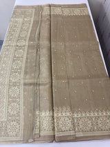 Tissue silk saree with Chikankari embroidery MTTS97(2)
