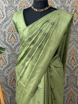Semi tussar saree MS871