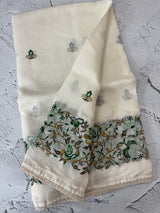 Soft kota checks saree with embroidery - STWSMY