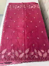 Semi Organza saree with thread work - MSH7654