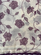 Kota checks 3D printed saree MSD543 - Purple