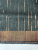 Semi Jute silk saree - MJKL766 BLACK