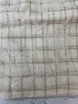 Check Mul chanderi saree with applique work MSH147