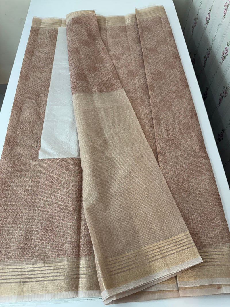 NetKota thread work saree MS2287- DuskyPeach