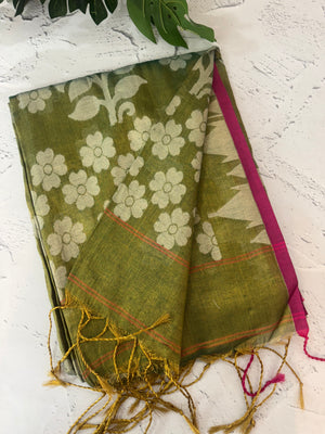 Dual tone Tissue silk saree MTS644 (8)
