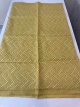 Soft Chanderi silk saree with embriodery FBLK164 YELLOW