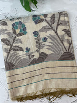 Jamdani silk Cotton Saree with blouse MS12552
