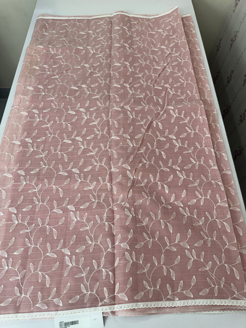 Kota embriodery saree MS1455 PastelPink