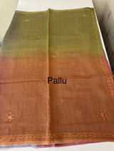 Pure Mul chanderi saree with hand chikankari work - MSM511 (8)
