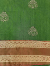 Silk cotton saree with zari weaving - MSK897