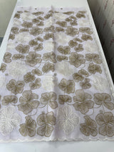 Jute linen saree with thread work MSH204