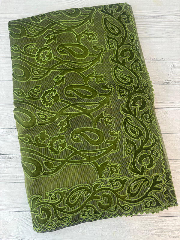 Kota Supernet saree with applique work MSH102