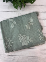 Silky kota embroidery saree  MSK890 JadeGreen