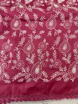 Art silk saree with embroidery SVTS36 • Pink