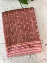 Soft organza saree with thread checks and sequence work MOS867(2)