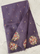 Silky kota embroidery saree MSK4333