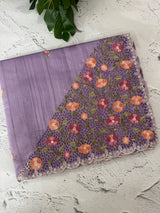 Cutwork Semi tussar saree MTSS680