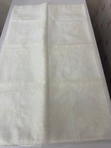 Soft Organza saree with embroidery- MCW680 White