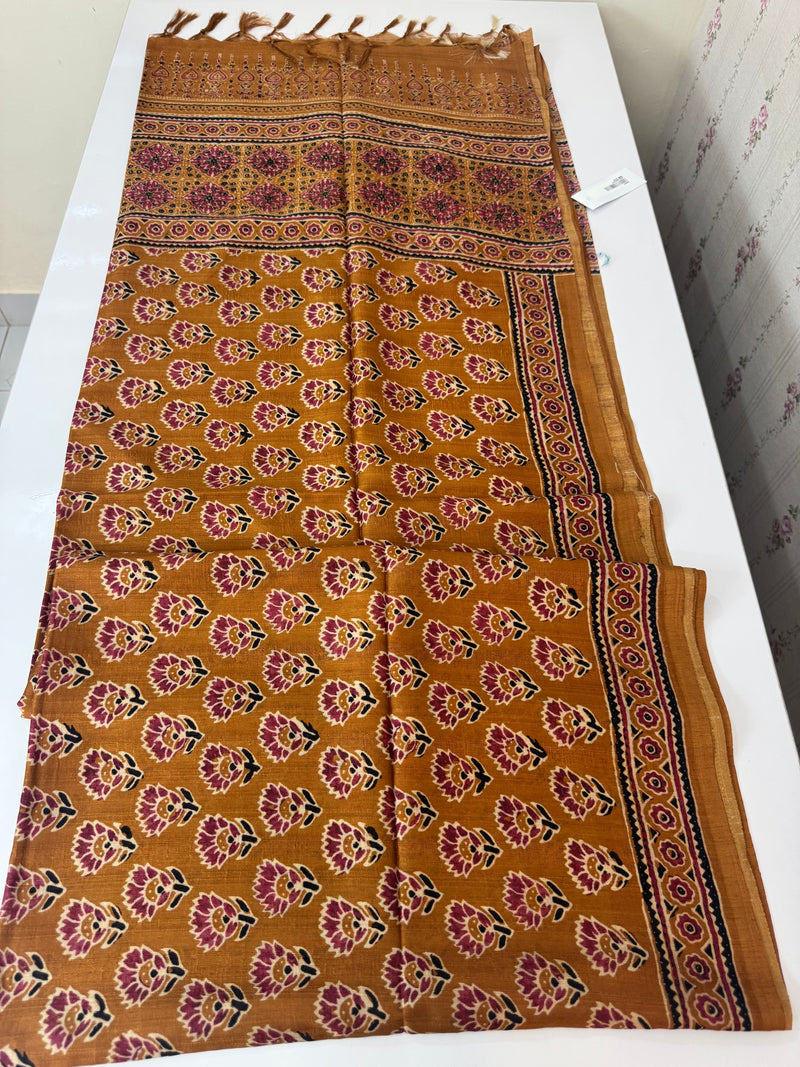 Printed soft crepe silk sarees MS5432