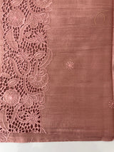 Blended tussar saree with cutwork - MSHK678