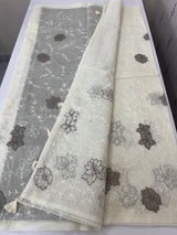 Soft Kota Chanderi saree with applique work MCH689