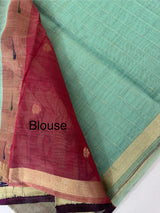 Jamdani silk Cotton Saree with thread work  MSJ795
