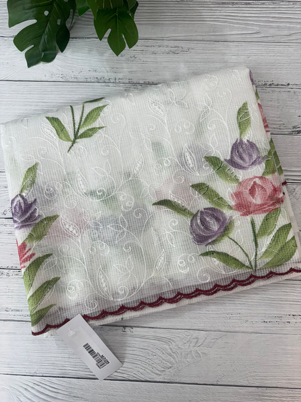 NetkKota saree with handpainting and embroidery MS7833