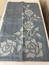 Blended Tussar silk saree with applique work- MSH200