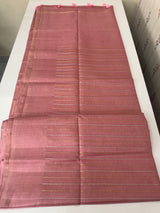 Semi silk saree with zari weaving  MSG6161 DustyOnion