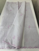 Moonga Kota checks saree with applique woek MMC457 - Lavender