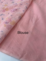 Soft Kota saree with prints and embroidery MSH154- PeachyPink