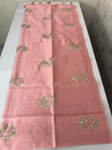 Tussar finish soft silk saree with thread embroidery MTS568