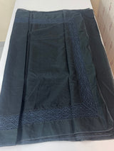 Kota saree with crochet work and lace border MCJ879 Black