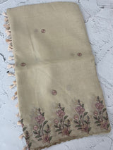 Soft crush chiffon saree with embroidery MCH390