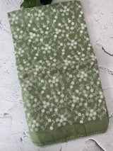 Soft kota checks saree with embroidery - MS7678