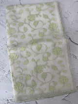 Viscose Organza saree with applique work-MSH194
