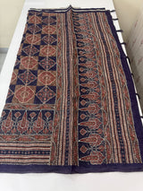 Semi Chanderi saree with hand kanta embroidery MS9899