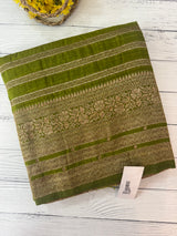 Semi banarasi Khaddi Georgette saree - MS1499 LeafGreen