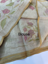 Tissue linen saree MS88651 (2)