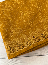 Cutwork crepe Blended tussar saree with thread work MTS9078